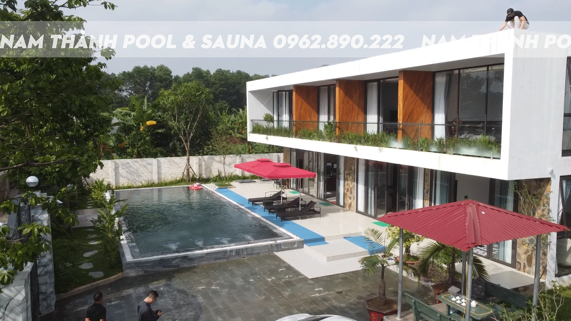 Làm bể bơi trọn gói Homestay Lạc Lạc Villa 20 7