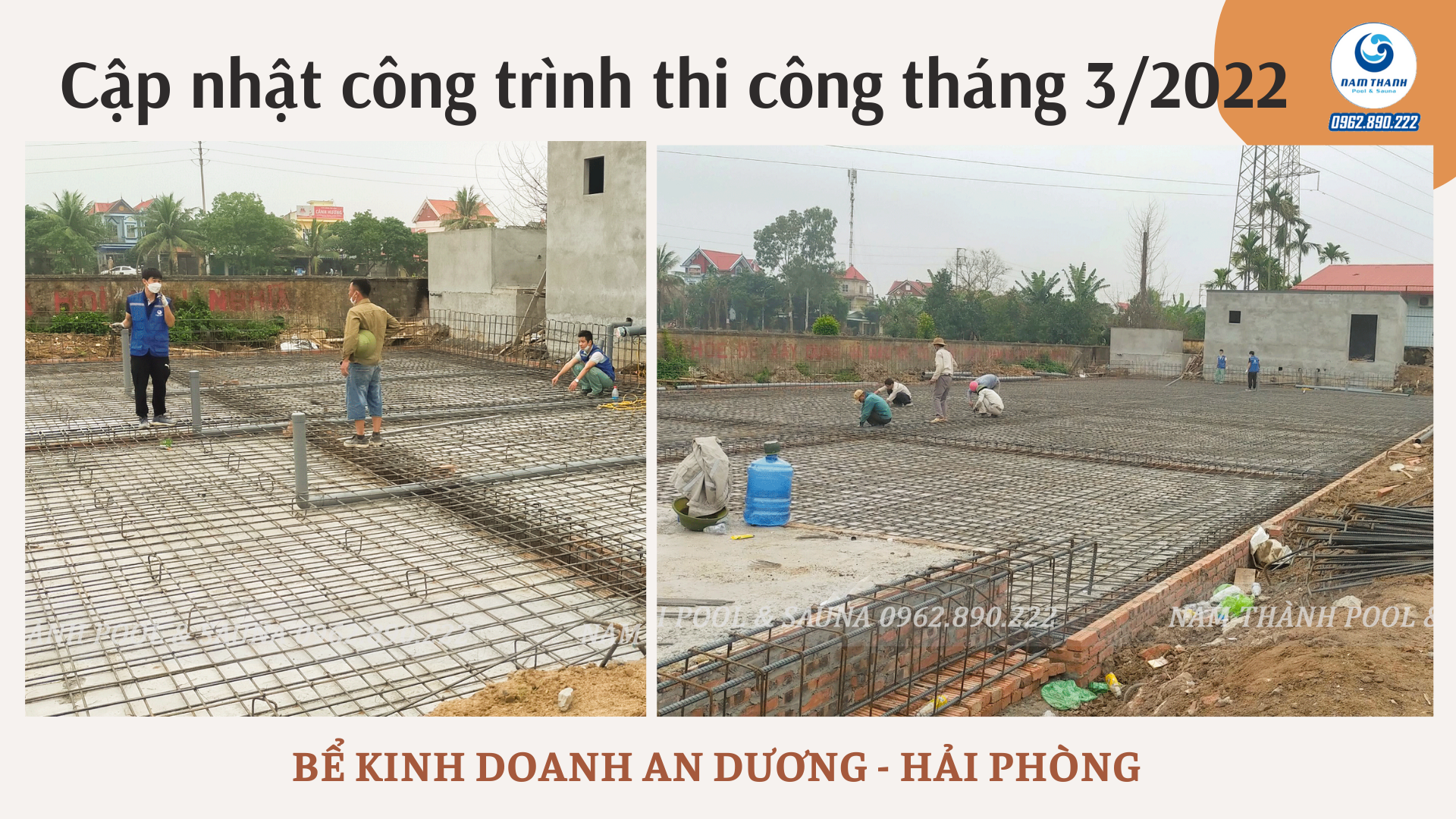 Cập nhật tiến độ 1 số công trình bể bơi tháng 12/2021 tại Nam Thành 20 Cap nhat cong trinh thi cong thang 32022 1