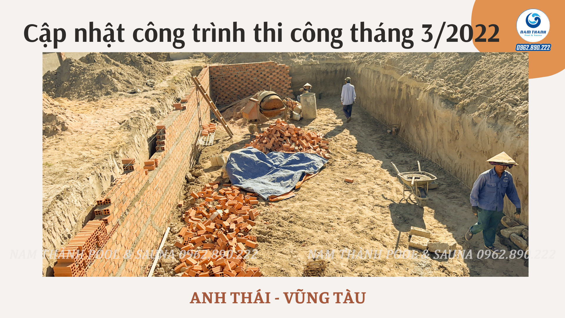 Cập nhật tiến độ 1 số công trình bể bơi tháng 12/2021 tại Nam Thành 14 Cap nhat cong trinh thi cong thang 32022 2