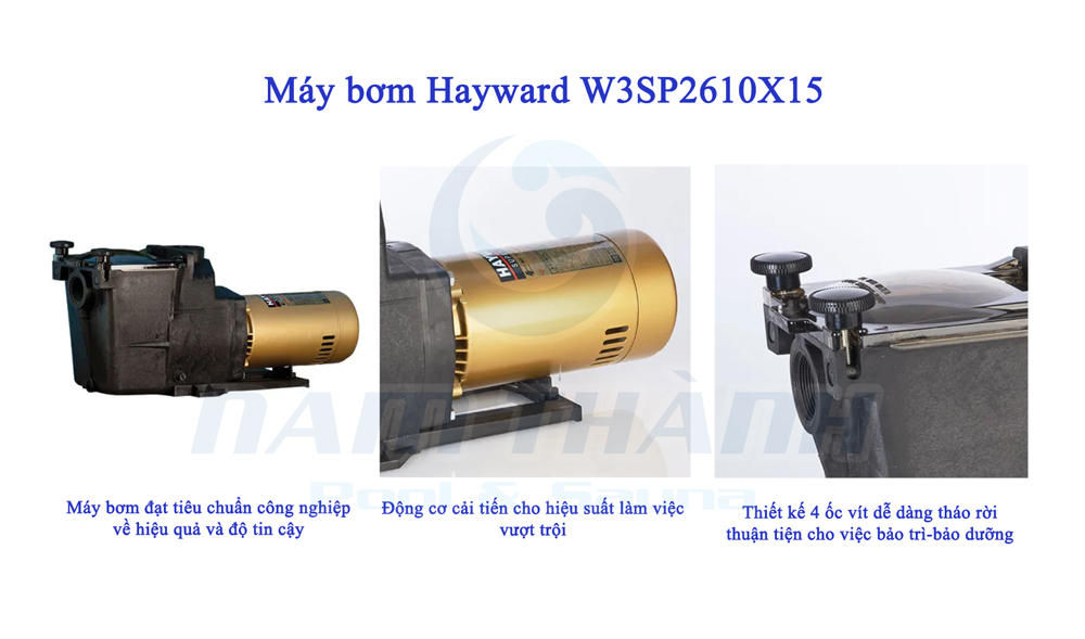 Máy bơm bể bơi Hayward W3SP2610X15 1.5HP