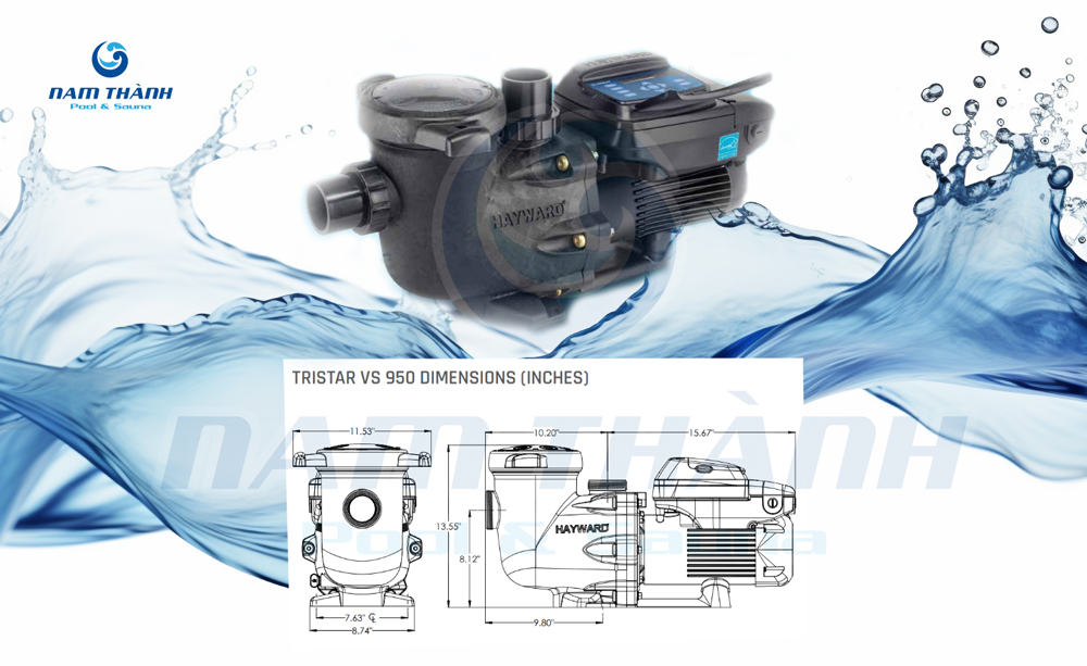 Máy bơm hồ bơi Hayward Tristar VS 950 chính hãng 100