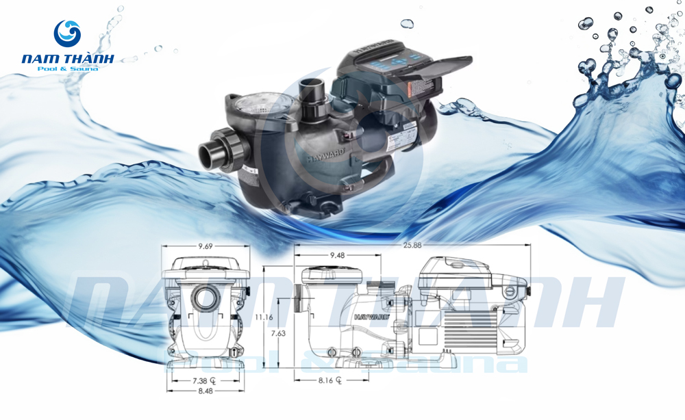 Máy bơm hồ bơi ly tâm Hayward W3SP2303VSP MaxFlo