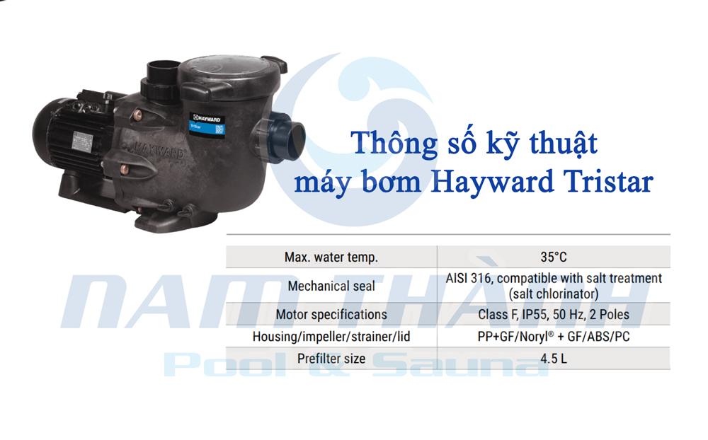 Máy bơm nước bể bơi tự mồi Hayward W3SP3206VSP 5 Máy bơm nước bể bơi tự mồi Hayward W3SP3206VSP