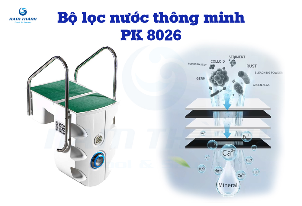 Máy lọc bể bơi thông minh Pikes PK8026 6 may loc thong minh pk8026 13