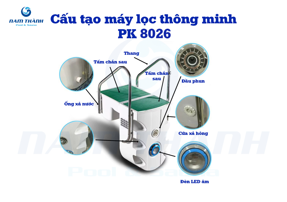 Máy lọc bể bơi thông minh Pikes PK8026 5 may loc thong minh pk8026 5653