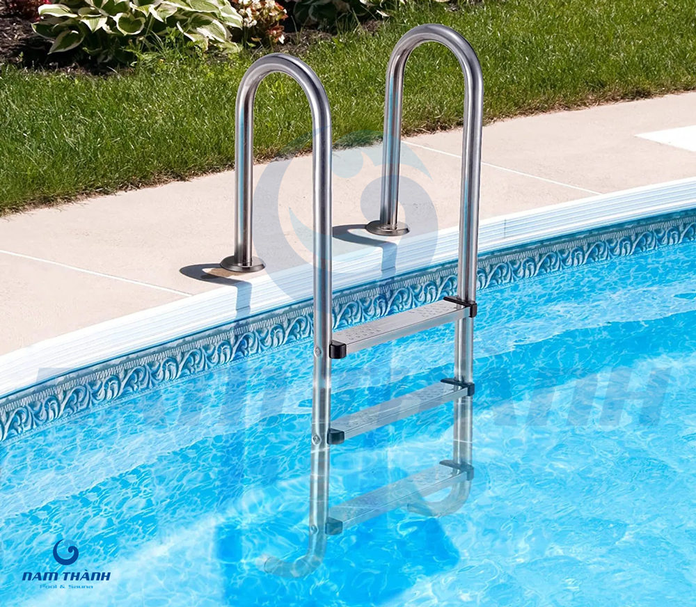 Thang lên xuống bể bơi inox Emaux NMU/MUF 5 thang ho boi emaux nmu muf 6