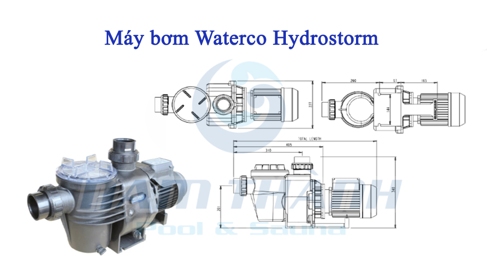 Bơm lọc bể bơi Waterco Hydrostorm 3 Bơm lọc bể bơi Waterco Hydrostorm