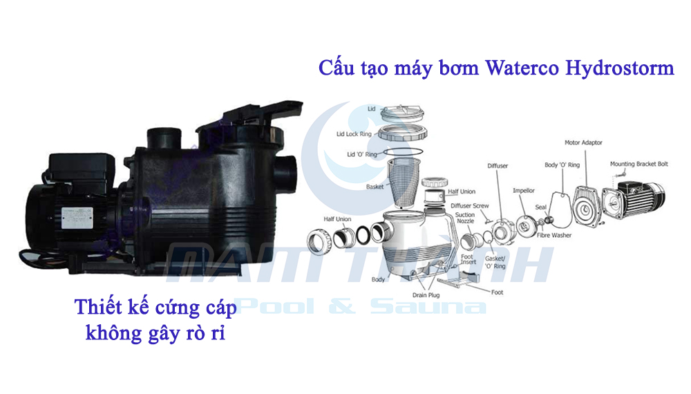 Bơm lọc bể bơi Waterco Hydrostorm 6 Bơm lọc bể bơi Waterco Hydrostorm