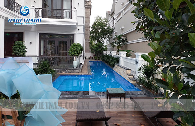 Dự án bể bơi gia đình anh Thạch tại Tuần Châu, Quảng Ninh 19 du an be boi gia dinh anh thach tai tuan chau quang ninh1