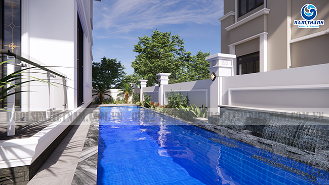 Dự án bể bơi gia đình anh Thạch tại Tuần Châu, Quảng Ninh 13 Dự án bể bơi gia đình anh Thạch tại Tuần Châu, Quảng Ninh