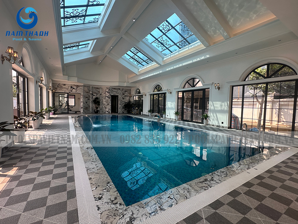 Dự án bể bơi gia đình chú Tuấn Anh - Nho Quan, Ninh Bình