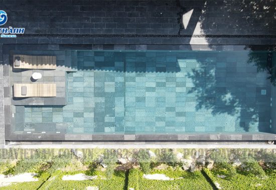 Dự án cải tạo bể bơi gia đình trong biệt thự phong cách Nhật tại Quy Nhơn