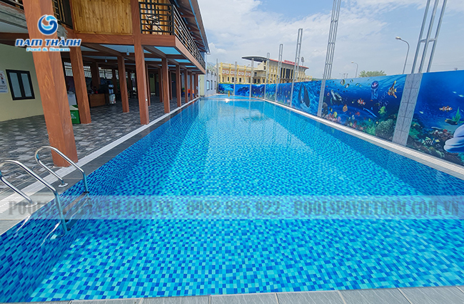 Cập nhật tiến độ công trình và hoàn thiện bể bơi kinh doanh Quý 2 năm 2024