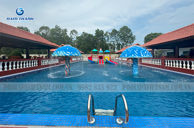 Cập nhật tiến độ công trình và hoàn thiện bể bơi kinh doanh Quý 2 năm 2024