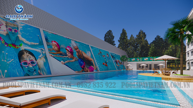 Cập nhật tiến độ công trình và hoàn thiện bể bơi kinh doanh Quý 2 năm 2024