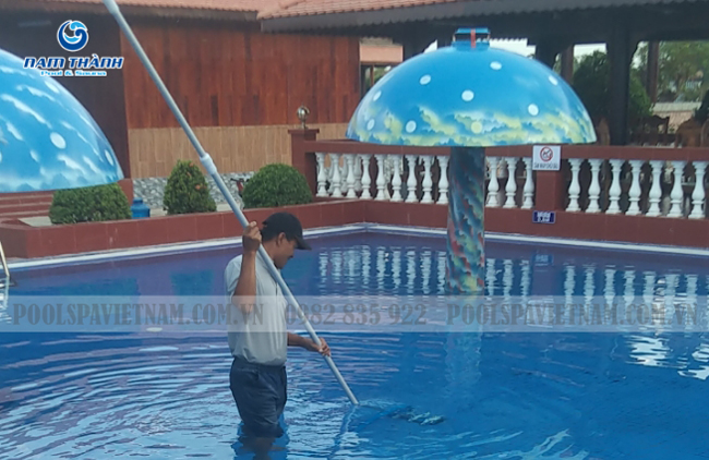 Cập nhật tiến độ công trình và hoàn thiện bể bơi kinh doanh Quý 2 năm 2024