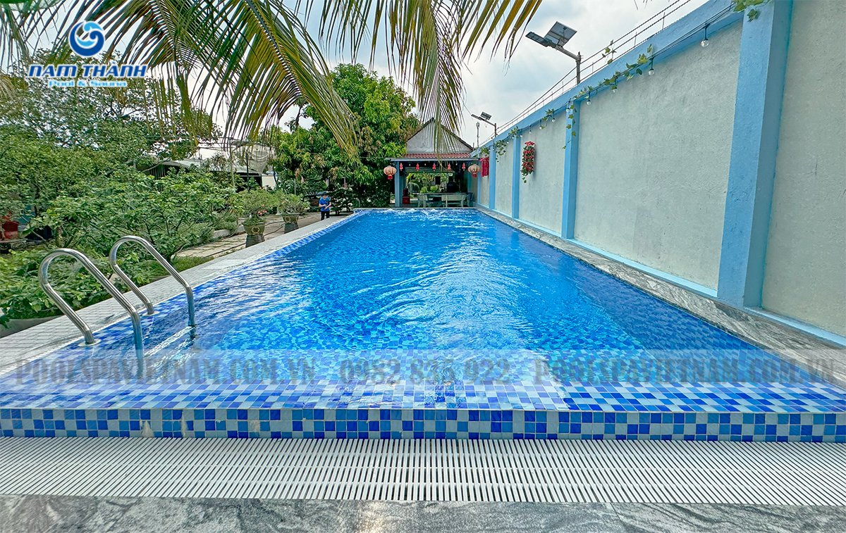 Dự án bể bơi gia đình anh Chắc - Bình Chánh, TP. HCM