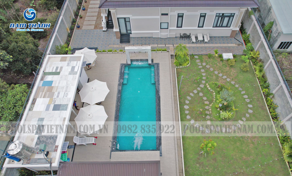 Dự án bể bơi gia đình anh Đường - Thuận An, tỉnh Bình Dương 10 Dự án bể bơi gia đình anh Đường - Dầu Tiếng, tỉnh Bình Dương