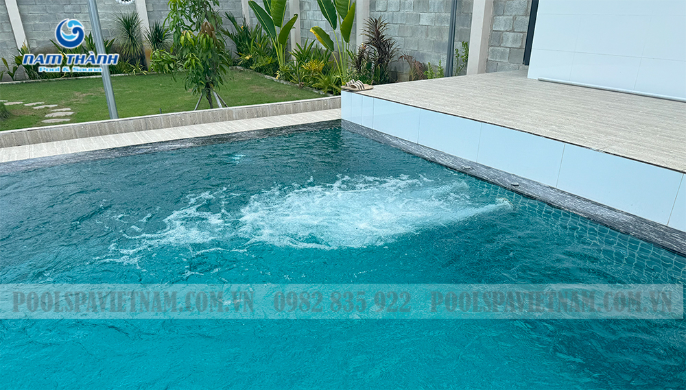 Dự án bể bơi gia đình anh Đường - Thuận An, tỉnh Bình Dương 13 Dự án bể bơi gia đình anh Đường - Dầu Tiếng, tỉnh Bình Dương