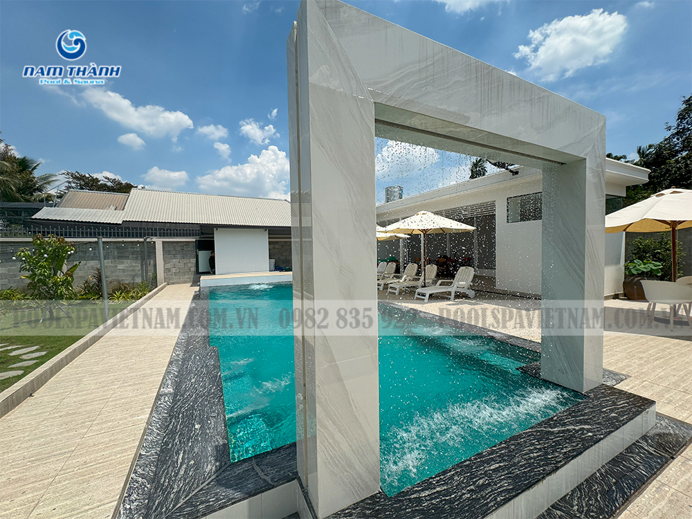 Dự án bể bơi gia đình anh Đường - Thuận An, tỉnh Bình Dương 15 Dự án bể bơi gia đình anh Đường - Dầu Tiếng, tỉnh Bình Dương