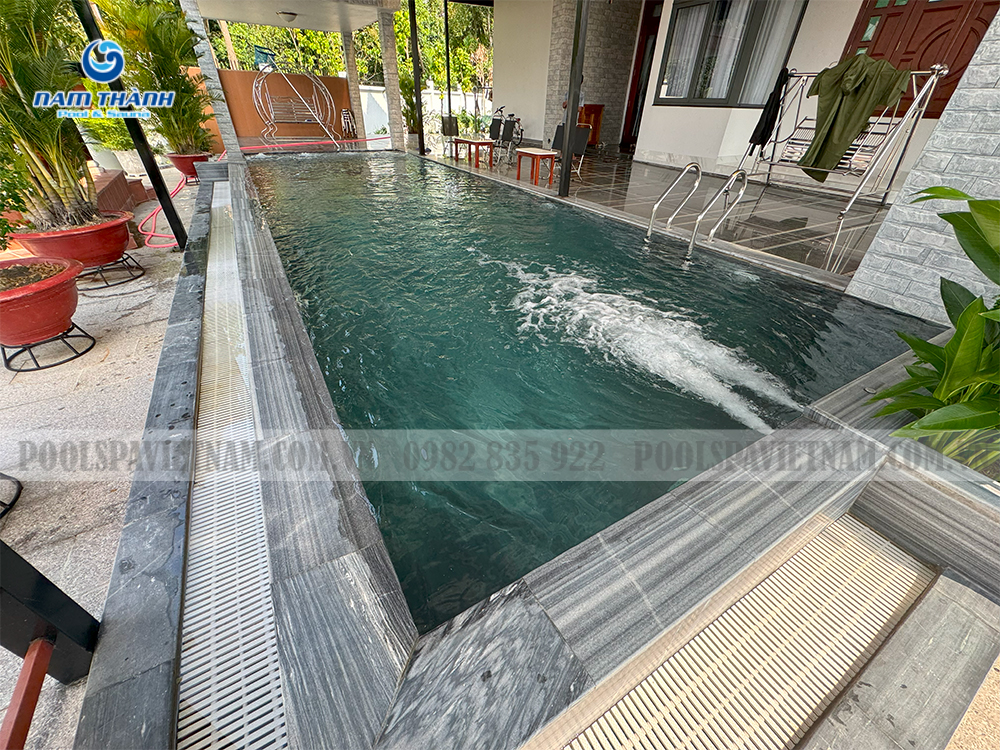 Dự án bể bơi gia đình chị Nga - Thuận An, tỉnh Bình Dương