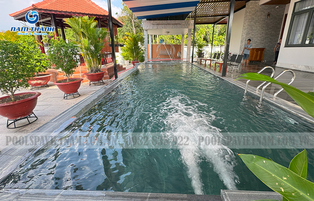 Dự án bể bơi gia đình chị Nga - Thuận An, tỉnh Bình Dương