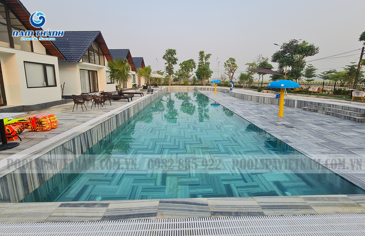 Dự án bể bơi kinh doanh anh Thanh tại Nghệ An