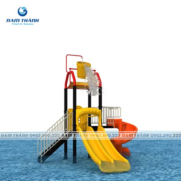 Cầu trượt hồ bơi 3 làn - JQ2203