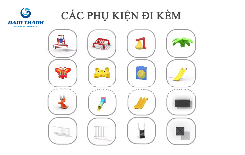 Cầu trượt nước bể bơi 3 làn - C01