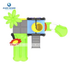 Cầu trượt nước cây xanh 2 làn cho bể bơi - CS29