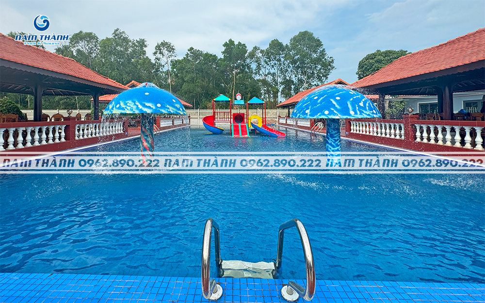 Cây nấm phun nước bể bơi