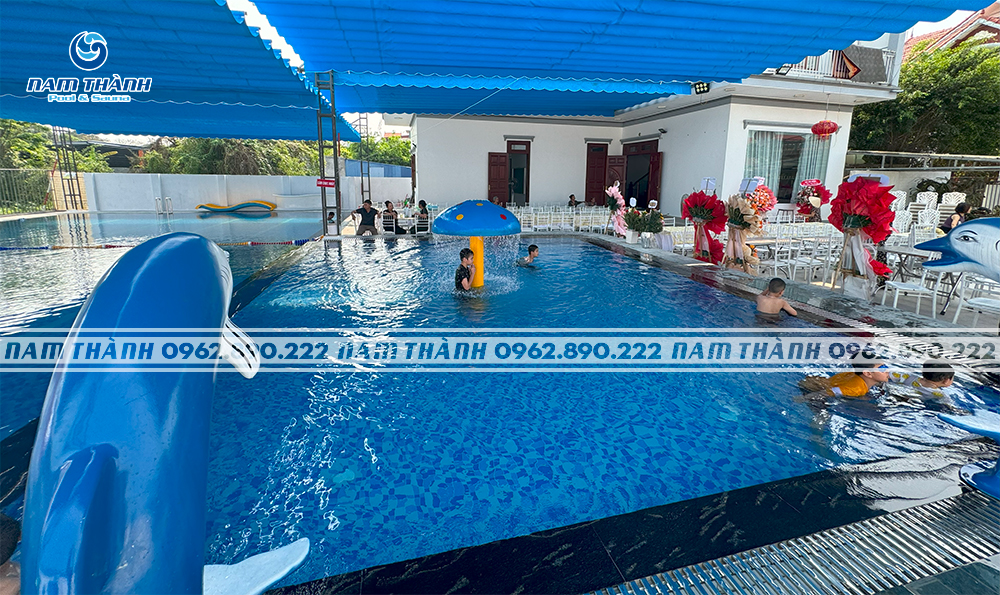 Cây nấm phun nước bể bơi