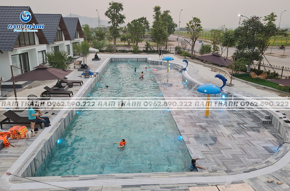 Cây nấm phun nước bể bơi