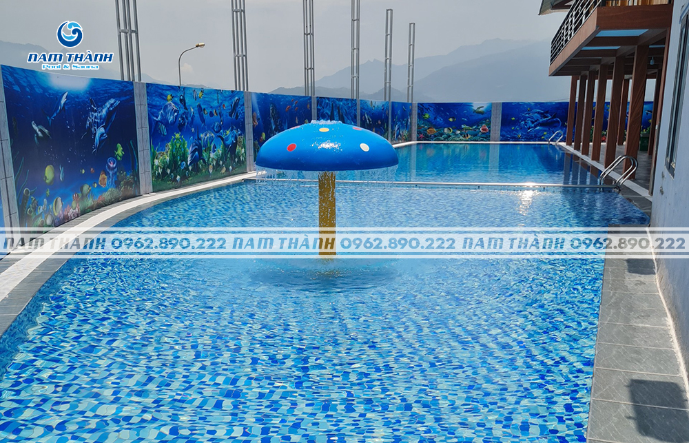 Cây nấm phun nước bể bơi