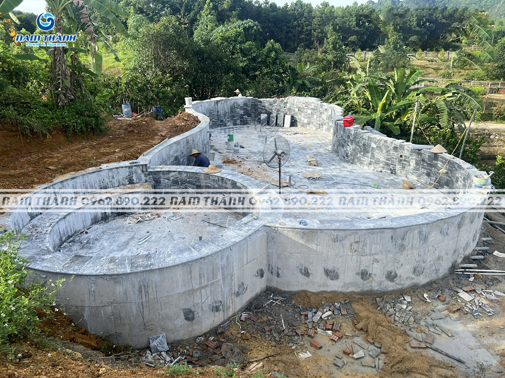 Dự án bể bơi kinh doanh cô Hiền - Kim Bôi, Hòa Bình