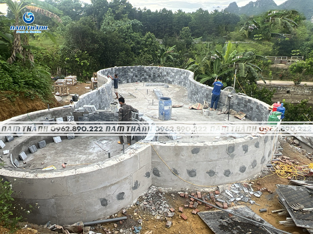 Dự án bể bơi kinh doanh cô Hiền - Kim Bôi, Hòa Bình