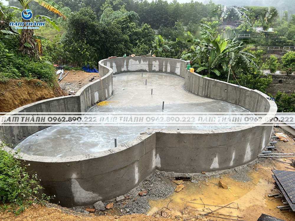 Dự án bể bơi kinh doanh cô Hiền - Kim Bôi, Hòa Bình