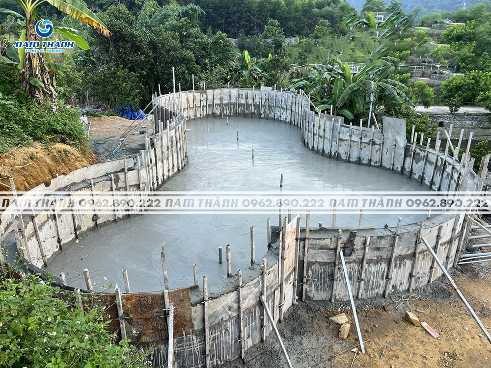 Dự án bể bơi kinh doanh cô Hiền - Kim Bôi, Hòa Bình