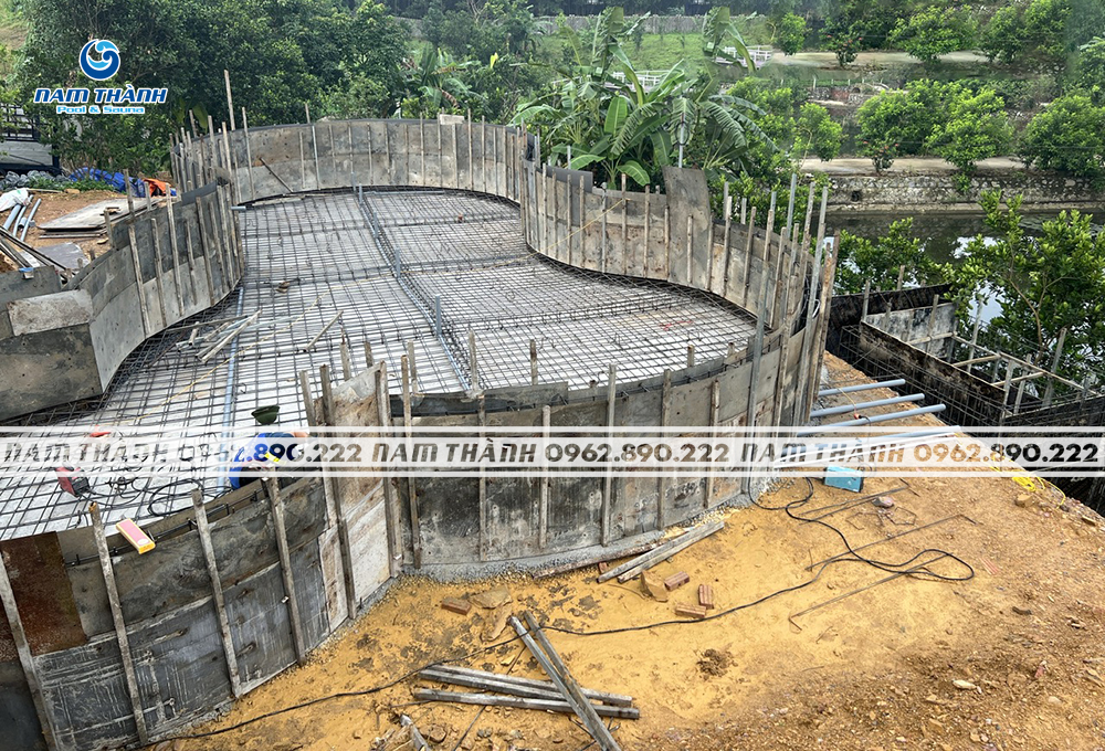 Dự án bể bơi kinh doanh cô Hiền - Kim Bôi, Hòa Bình