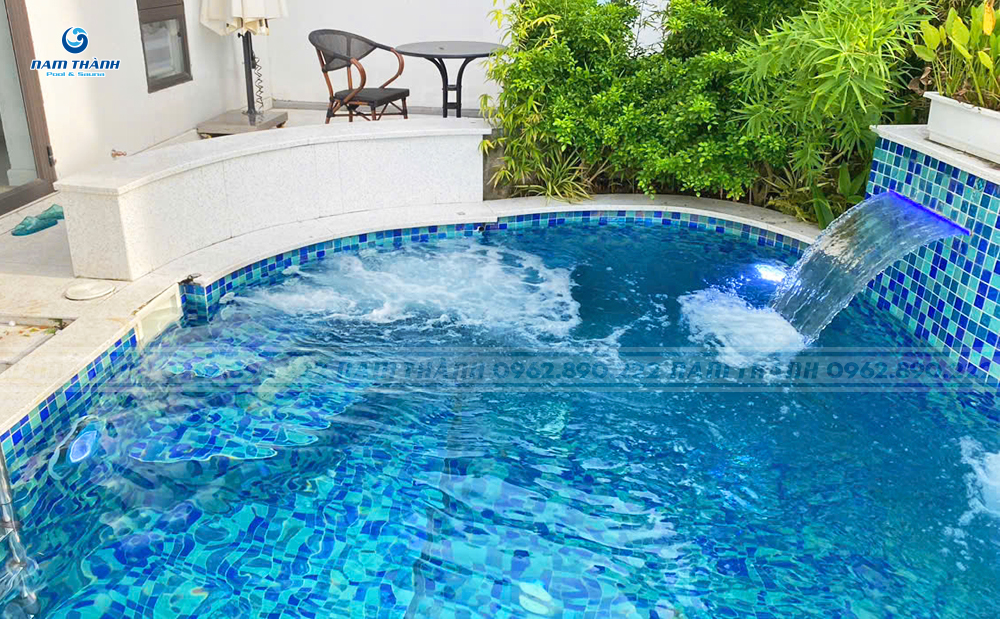 Dự án bể bơi gia đình anh Đạt - Hạ Long, Quảng Ninh