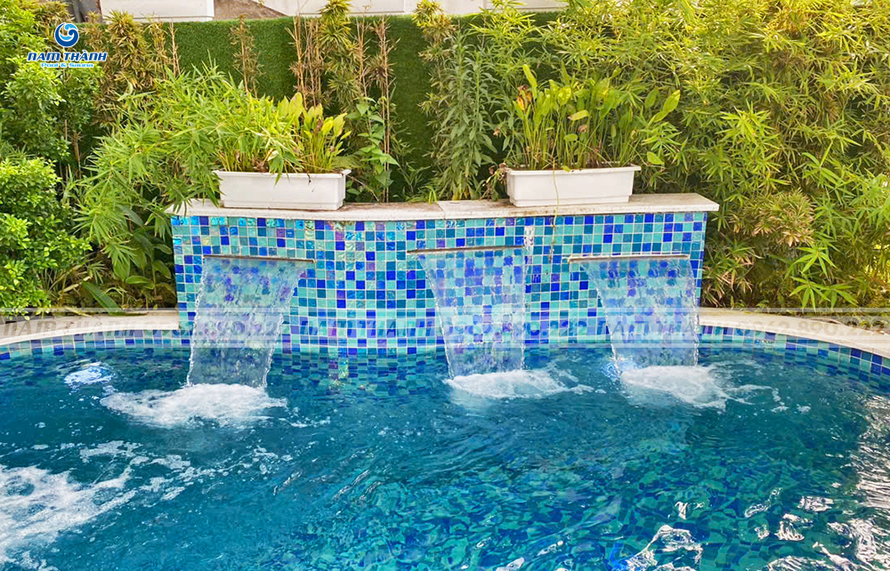 Dự án bể bơi gia đình anh Đạt - Hạ Long, Quảng Ninh