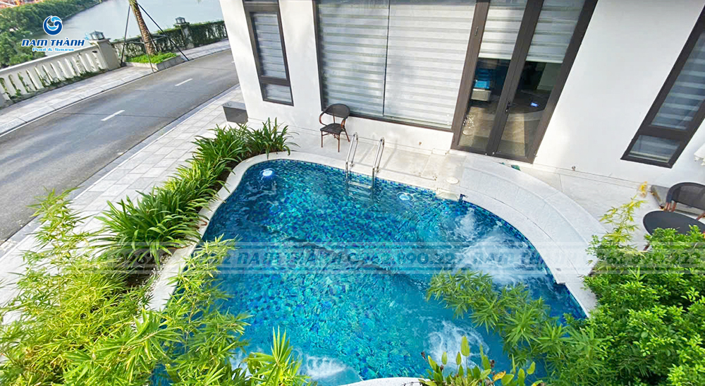 Dự án bể bơi gia đình anh Đạt - Hạ Long, Quảng Ninh