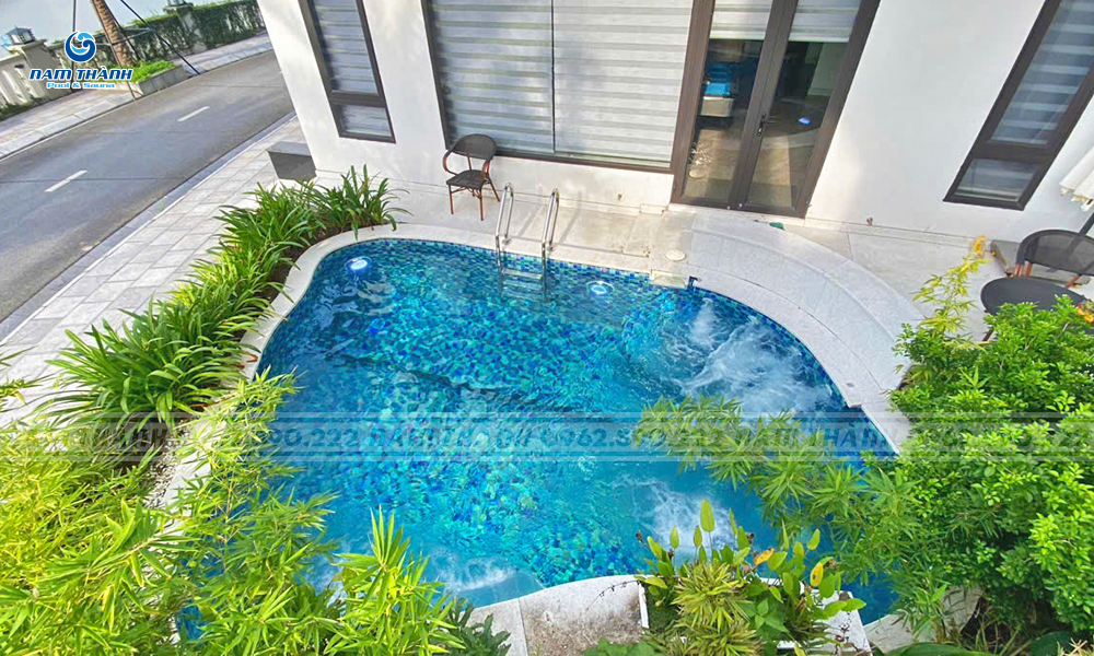 Dự án bể bơi gia đình anh Đạt - Hạ Long, Quảng Ninh