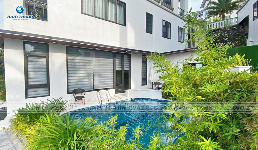 Dự án bể bơi gia đình anh Đạt - Hạ Long, Quảng Ninh