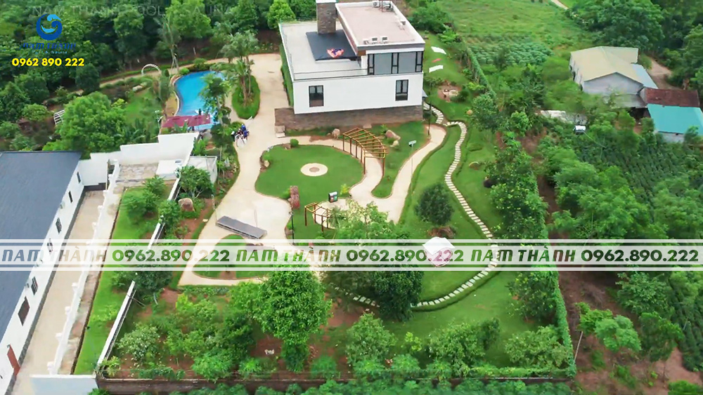 Dự án bể bơi homestay tại Rose House Ba Vì, Hà Nội