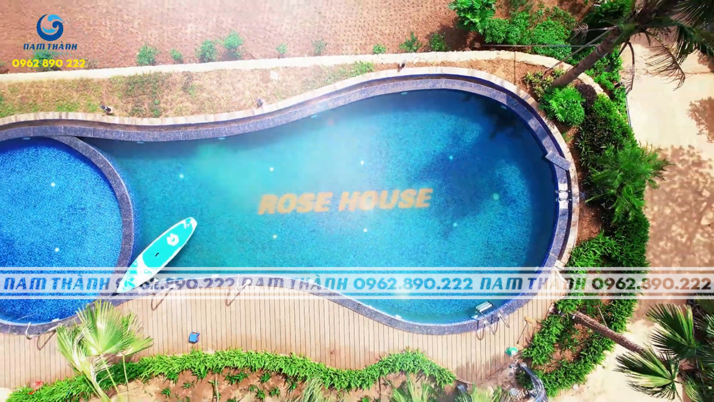 Dự án bể bơi homestay tại Rose House Ba Vì, Hà Nội