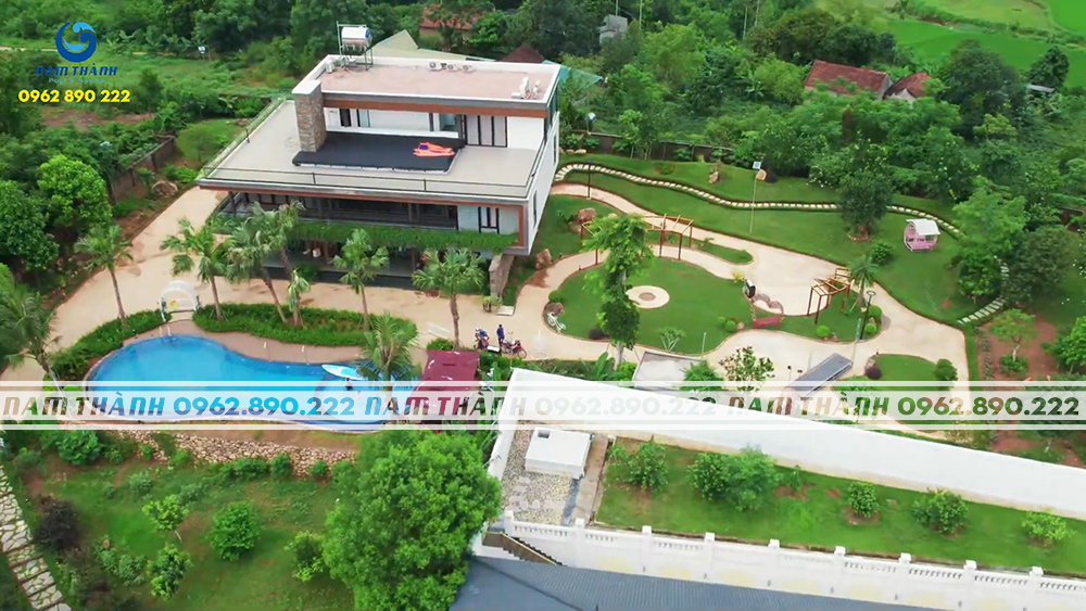 Dự án bể bơi homestay tại Rose House Ba Vì, Hà Nội