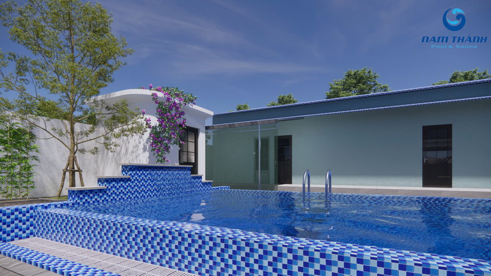Dự án bể bơi gia đình của anh Hồng - Bình Chánh, TP. HCM