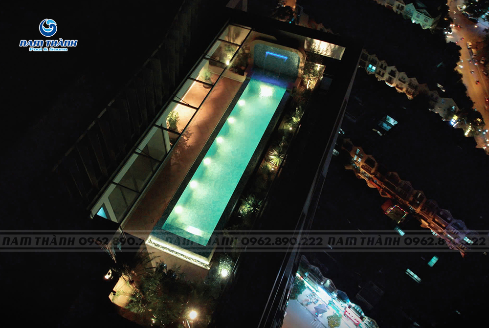 Dự án bể bơi gia đình tại TSQ Euroland Building Mỗ Lao - Hà Nội
