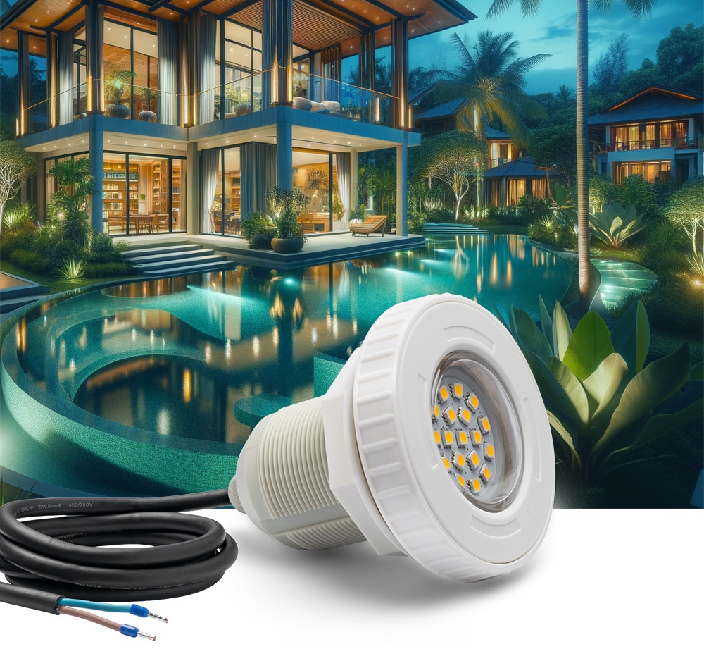 Đèn led lắp đặt cho bể bơi